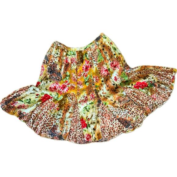 VTG Bila Godet pull-on skirt size M elastic waist flared swirly twirly gorgeous - Picture 4 of 7